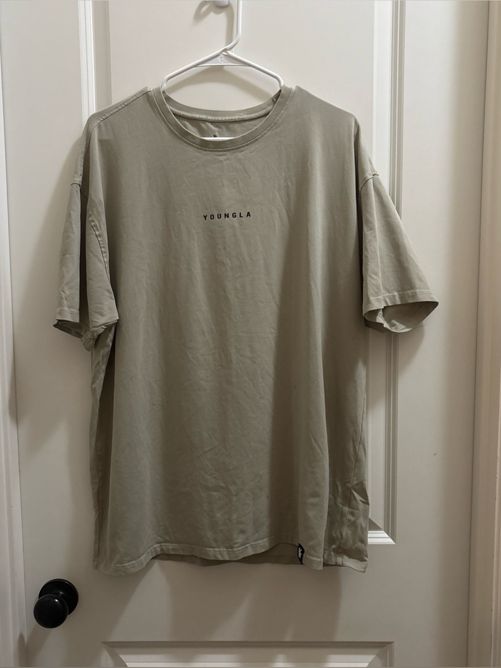 YoungLa 401 Essential Jacked Shirt XL Green Athleisure Workout Gym Lift Yoga Men